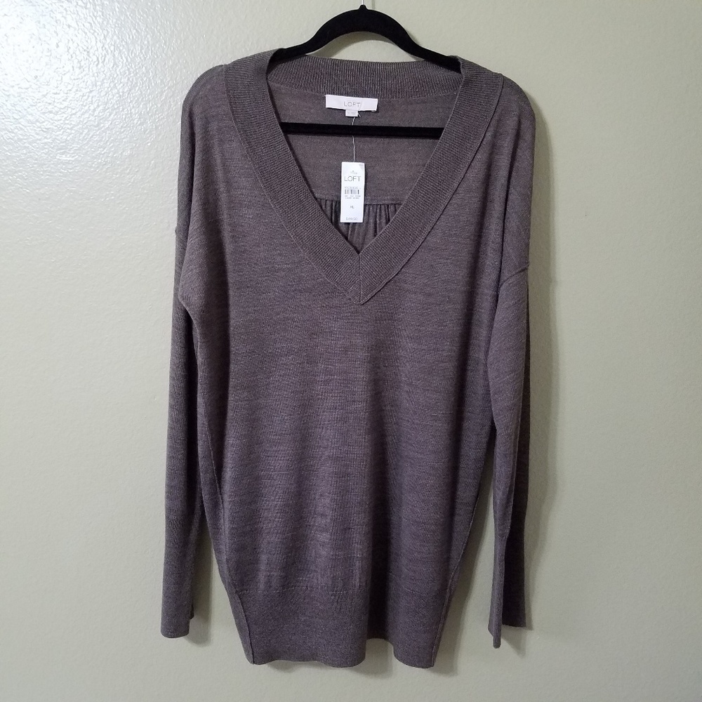 LOFT Womens Long Cuff Sweater NEW